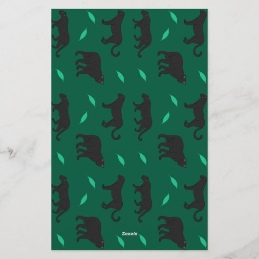 Black Panthers Briefpapier (Rückseite)