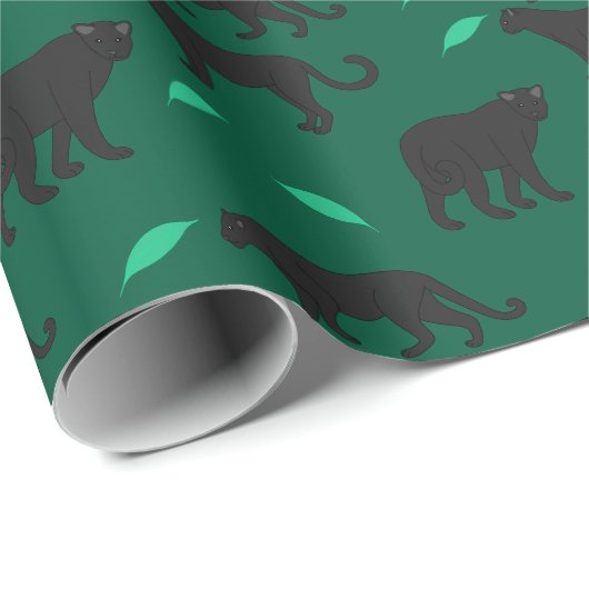 Black Panthers Geschenkpapier (Rolleneckpunkt)