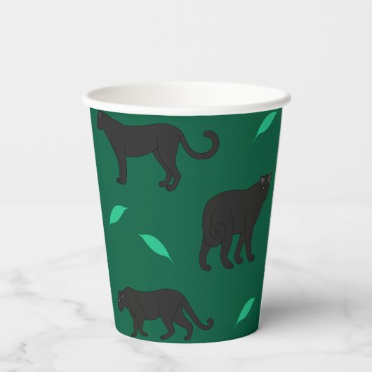 Black Panthers Pappbecher (Rückseite)