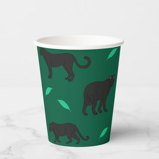 Black Panthers Pappbecher (Vorderseite)