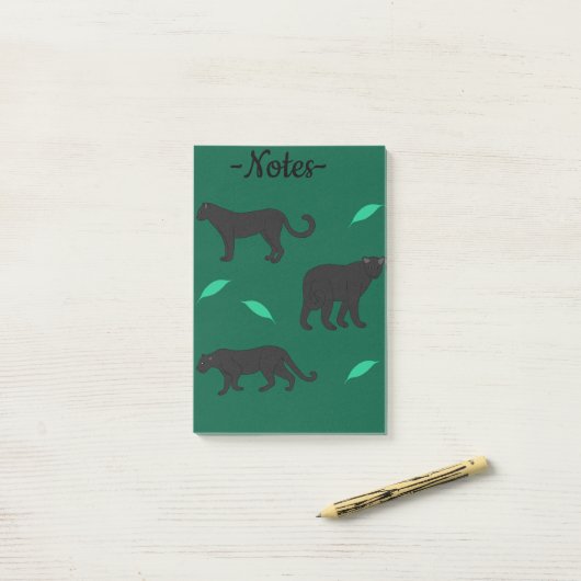 Black Panthers Post-it Klebezettel (Auf Schreibtisch)