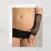 Black Panties Hot Art Fotografie Postkarte (Vorne/Hinten)