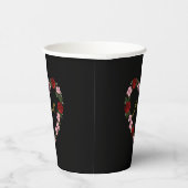 Black paper cup with a pink and red heart pappbecher (Rechts)
