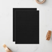 Black Paper Decorated Emboss Mitteilungskarte (Vorderseite/Rückseite Beispiel)