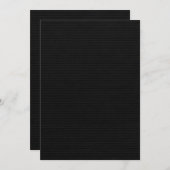 Black Paper Decorated Emboss Mitteilungskarte (Vorne/Hinten)