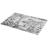 Black Paris Eiffel Tower Tower Schneidebrett (Ecke)