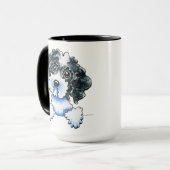 Black Parti Cockapoo Tasse (Vorderseite Links)