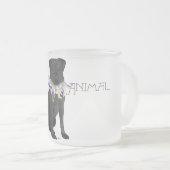 Black Party Animal Labrador Retriever Mattglastasse (VorderseiteRechts)