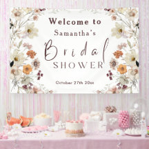 Black Pastel Boho Wildblume Modernes Brautparty