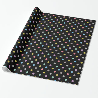Black Pastel Spot ELEGANT BIRTHDAY WEDDAY WRAP Geschenkpapier