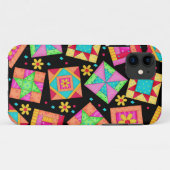 Black Patchwork Quilt Art iPhone 5 Fall Case-Mate iPhone Hülle (Rückseite (Horizontal))