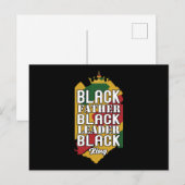 Black Pater Black Leader Black King (3) Ankündigungspostkarte (Vorne/Hinten)
