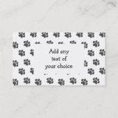 Black Paw druckt Visitenkarte (Rückseite)