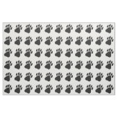 Black Paw Print Stoff (Fat Quarter (45,7 x 55,9 cm))