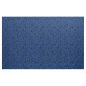 Black Paw Prints auf Royal Blue Fabric Stoff (Fat Quarter (45,7 x 55,9 cm))