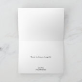 Black Paw Prints Blue Vielen Dank Karte (Innenseite)