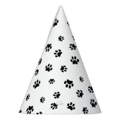 Black Paw Prints Partyhütchen (Links)