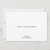 Black Paw Prints Vielen Dank Karte (Rückseite)