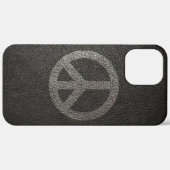 Black Peace Sign Phone Case - iPhone 12 Pro Max (Hinten (horizontal))