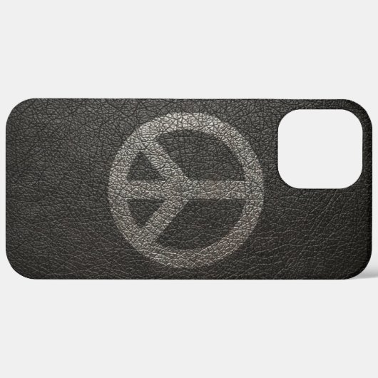 Black Peace Sign Phone Case - iPhone 12 Pro Max (Rückseite / Rechts)
