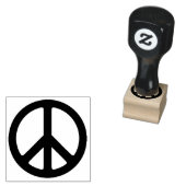 Black Peace Symbol Gummistempel (Stempel)