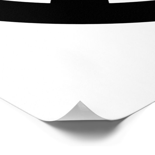 Black Peace Symbol Poster (Ecke)