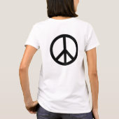 Black Peace Symbol T-Shirt (Rückseite)