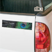 Black Peacock Feather Autoaufkleber (Auf Lkw)