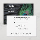 Black Peacock Still Ife UAWG RSVP Karte (Vorne/Hinten)