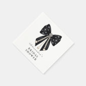 Black Pearl Bow Brautparty Serviette (Ecke)