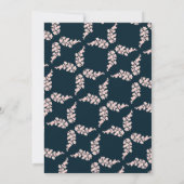 Black Pearl Color Champagne Brautparty Einladung (Rückseite)