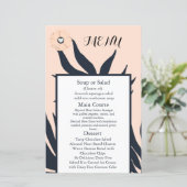 Black Pearl Watusi Tacao Wedding Menu (Stehend Vorderseite)