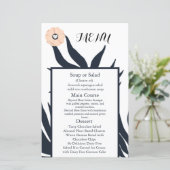 Black Pearl Watusi Tacao Wedding Menu (Stehend Vorderseite)