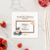 Black Pearl Watusi Tacao Wedding Napkins Serviette (Beispiel)