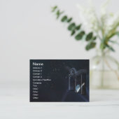 Black Pegasus Business Card Visitenkarte (Stehend Vorderseite)