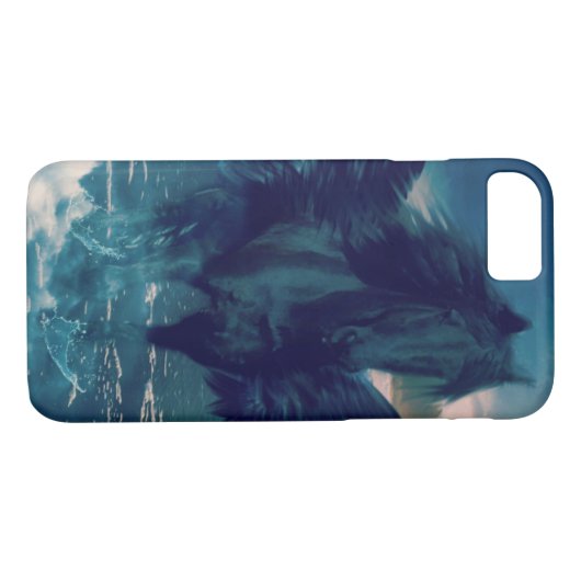 Black Pegasus Case-Mate iPhone Hülle (Rückseite (Horizontal))