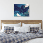 Black Pegasus Leinwanddruck (Insitu (Schlafzimmer))