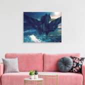 Black Pegasus Leinwanddruck (Insitu (Wohnzimmer))