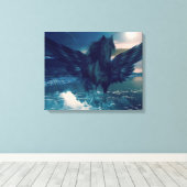 Black Pegasus Leinwanddruck (Insitu (Holzboden))