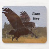 Black Pegasus Mousepad (Vorne)