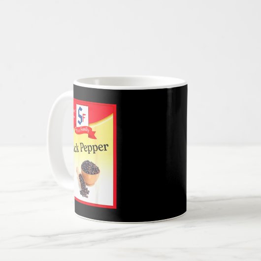 Black Pepper Condiment Costume Holiday Sce Group C Kaffeetasse (Vorderseite Links)