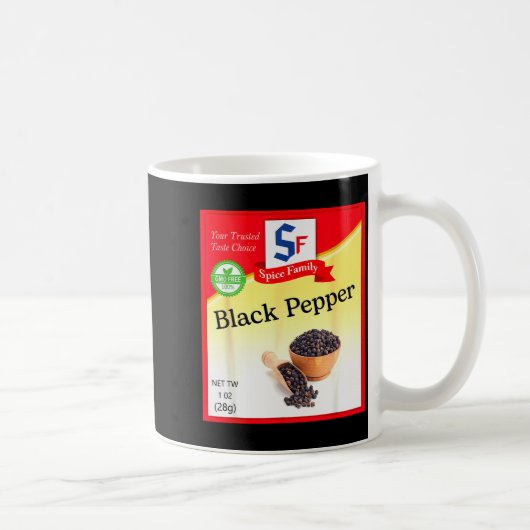 Black Pepper Condiment Costume Holiday Sce Group C Kaffeetasse (Rechts)