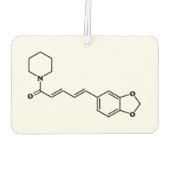 Black Pepper Piperine Molekulare Chemische Formel Autolufterfrischer (Rückseite)