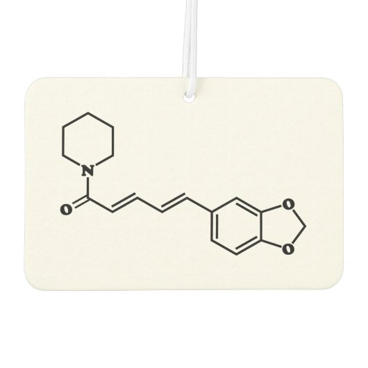 Black Pepper Piperine Molekulare Chemische Formel Autolufterfrischer (Rückseite)