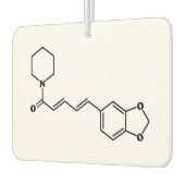 Black Pepper Piperine Molekulare Chemische Formel Autolufterfrischer (Links)