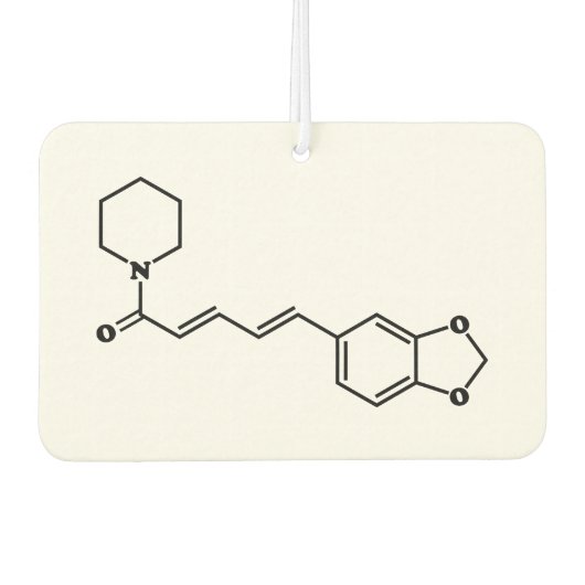 Black Pepper Piperine Molekulare Chemische Formel Autolufterfrischer (Vorderseite)
