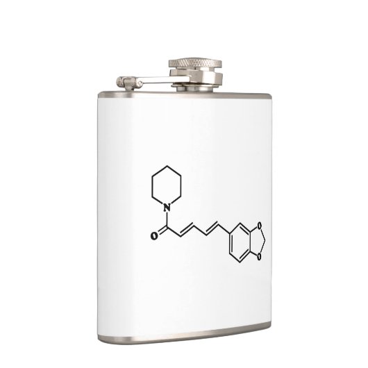 Black Pepper Piperine Molekulare Chemische Formel Flachmann (Rechts)