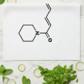 Black Pepper Piperine Molekulare Chemische Formel Geschirrtuch (Gefaltet)