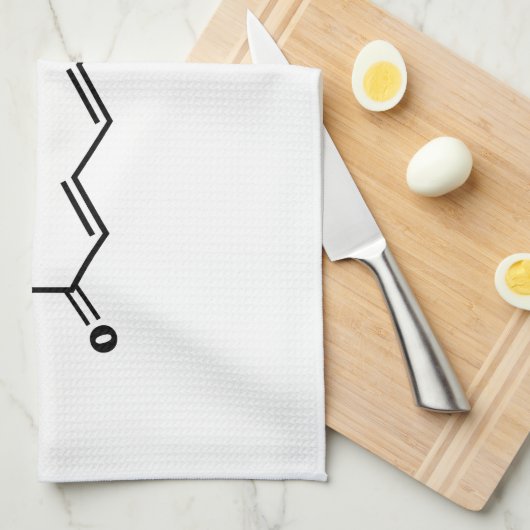 Black Pepper Piperine Molekulare Chemische Formel Geschirrtuch (Viertel Falte)