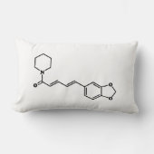 Black Pepper Piperine Molekulare Chemische Formel Lendenkissen (Vorderseite)